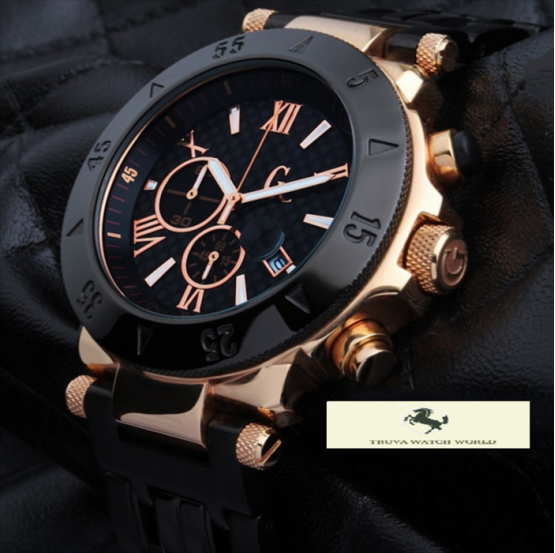 HK251 GUESS COLLECİTON ROSE GOLD SİYAH PVD METAL KORDON